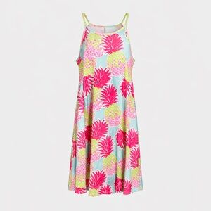 Lolly Wolly Doodle Midi Sun Dress Size XXL Beachy Resort Coastal Tropical Pink